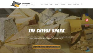 preview of The Cheese Shark Website