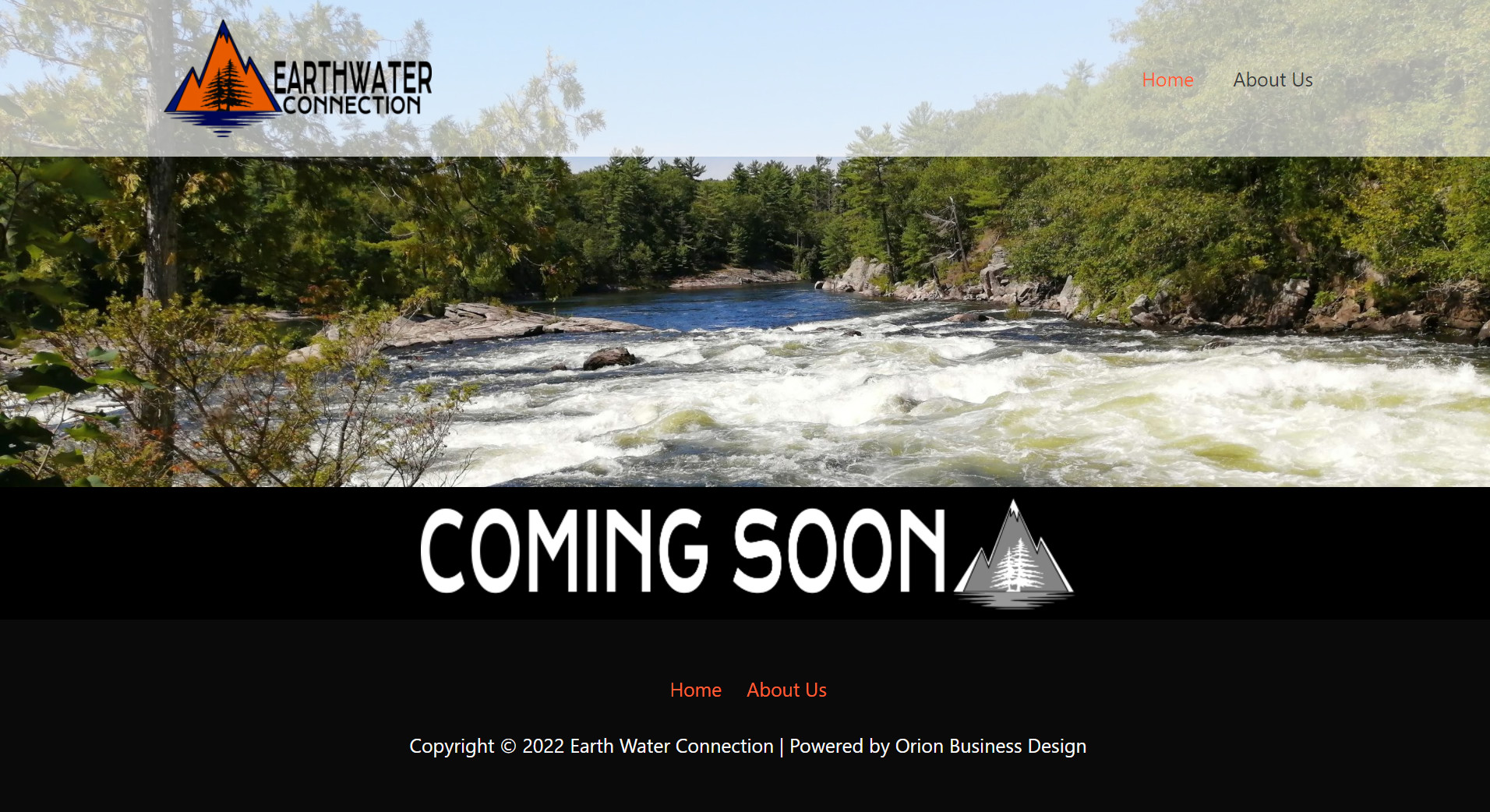 preview of Earth Water Connection website